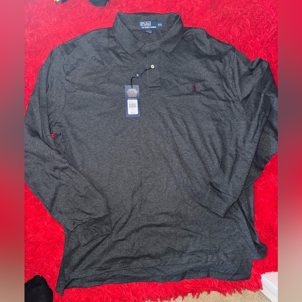 Polo Ralph Lauren Gray Knit Shirt XXL